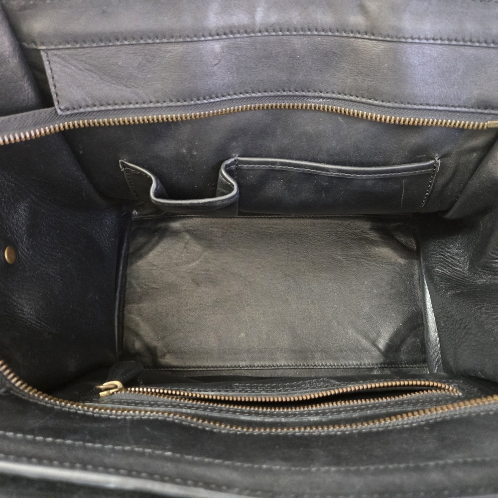 Celine Smooth Calfskin Mini Luggage Black - Picture 7 of 12